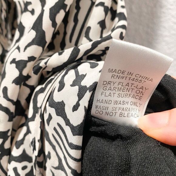 THML Strapless Ikat Maxi Dress Women’s Medium Lined Slit Boho Chic Southwestern - Picture 7 of 11